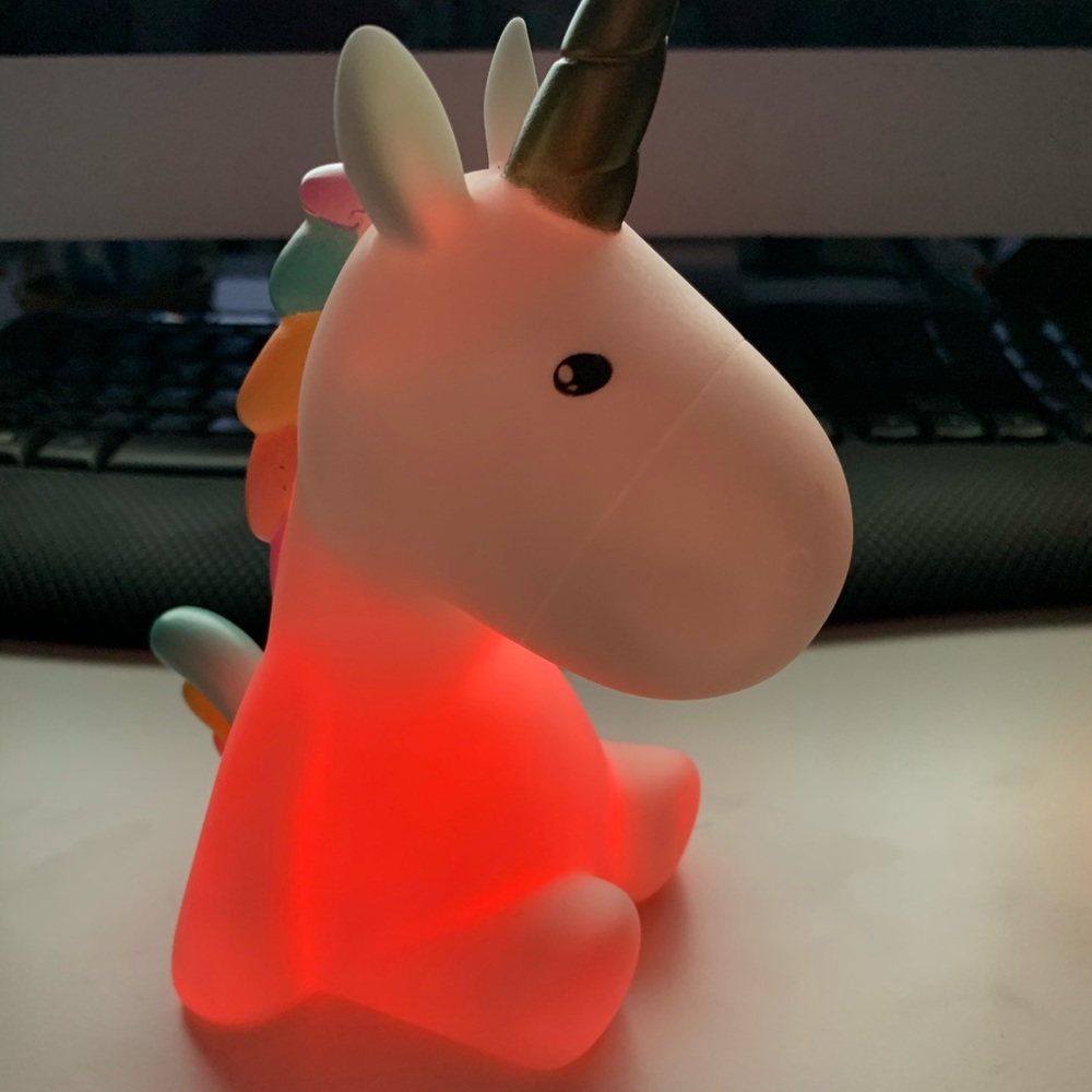 Unicorn RAINBOW kids night light - Picture 5 of 10